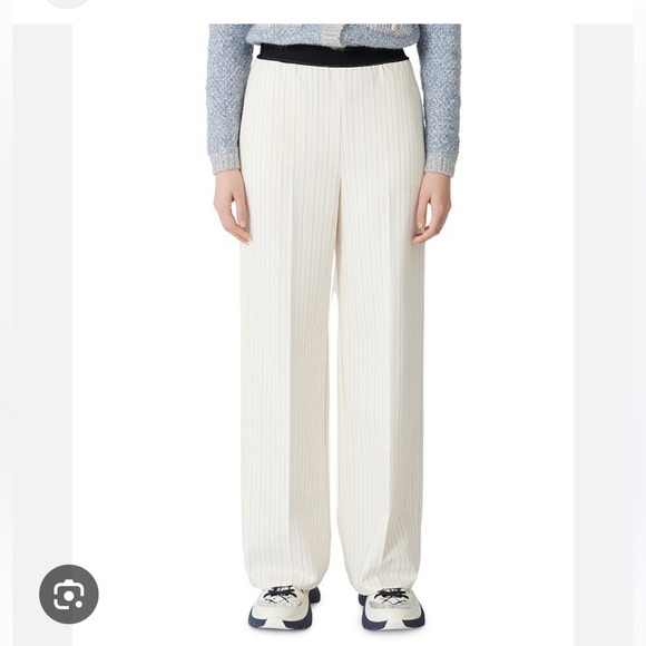 Maje
Pimpo Striped Wide-Leg Pants Size 38 US M - Picture 2 of 6